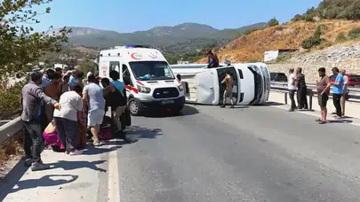 Aydın’da tur midibüsü devrildi: 7 yaralı