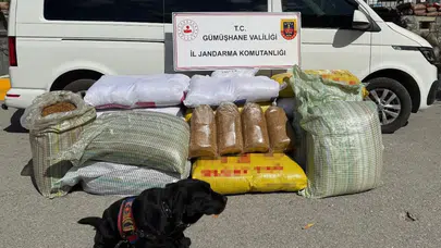 Gümüşhane’de 530 kilo kaçak tütün