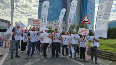 Enerji İşçileri Sendikası'ndan İSKİ önünde sert tepki: Sendikal faaliyetleri engellemek suçtur!