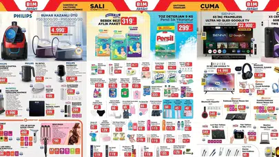 BİM 5 eylül 2025 kataloğu: Süpürgeden ütüye dev indirim!