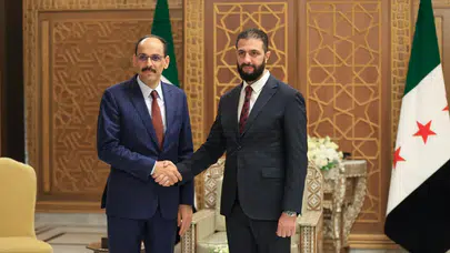 MİT Başkanı Kalın, Suriye Cumhurbaşkanı Ahmed Şara ile görüştü