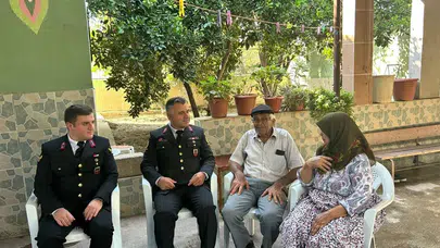 Aydın'da jandarmadan şehit ailelerine ziyaret