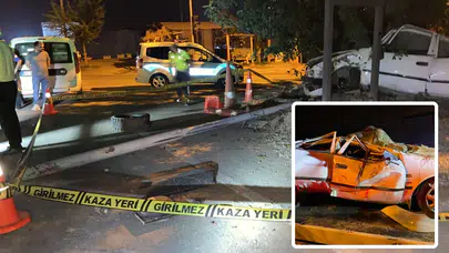 Osmaniye'de direğe çarpan sürücü hayatını kaybetti!