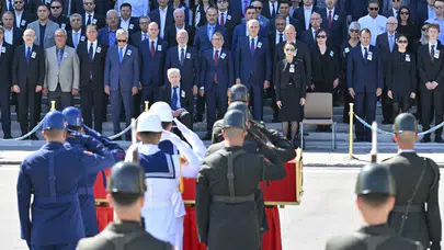 Numan Kurtulmuş, Eski TBMM Başkanı Karakaş için Meclis'te düzenlenen cenaze töreninde!