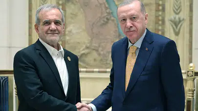 Cumhurbaşkanı Erdoğan ile Pezeşkiyan görüştü