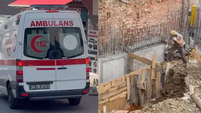 Beyoğlu'nda inşaat alanında toprak kayması: 1 işçi toprak altında kaldı!