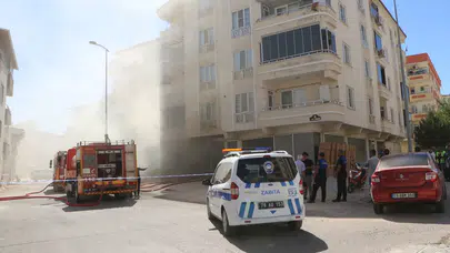 Kilis'te tekstil atölyesinde yangın!