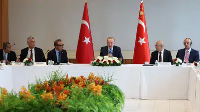 Cumhurbaşkanı Erdoğan, ABD'li üst düzey şirket yöneticileriyle görüştü