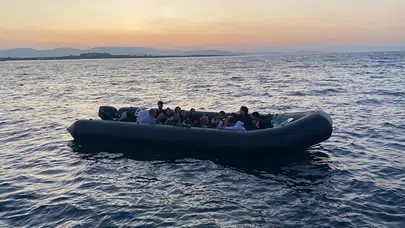 Didim açıklarında 20 düzensiz göçmen yakalandı