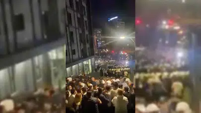 CHP İstanbul İl Başkanlığı önünde gerginlik