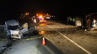 Ordu'da iki hafif ticari araç çarpıştı: 1 ölü, 2 yaralı