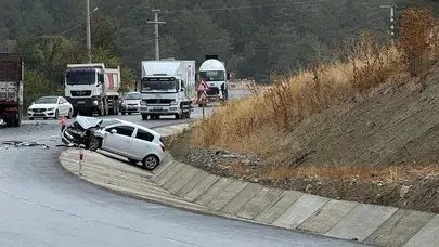 Bolu’da zincirleme kaza! 3 araç çarpıştı: 8 yaralı