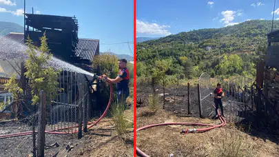 Sinop'ta anız yangını: Eve sıçradı!