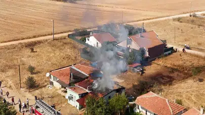 Kırklareli'de korkutan ev yangını!