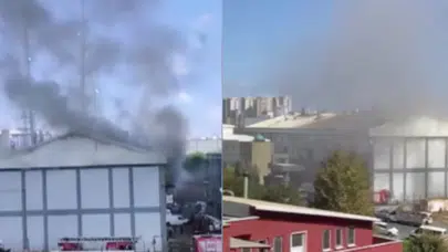 Başakşehir İkitelli'de sanayi sitesinde yangın!