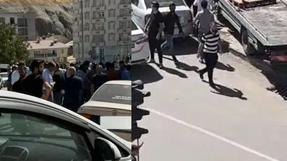 Hakkari’de freni patlayan bir çekici 6 araca çarptı!