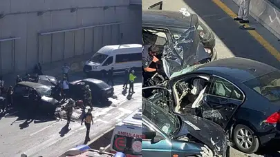 Ankara'da 3 araçlı zincirleme kaza: 4 kişi yaralandı