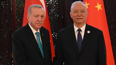 Cumhurbaşkanı Erdoğan'dan Çin'de diplomatik temas!
