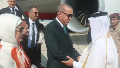 Cumhurbaşkanı Erdoğan, Katar'a gitti!