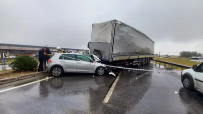 Manisa'da zincirleme kaza faciası: 1 ölü, 2 yaralı