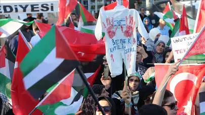 Kilis'te Küresel Sumud Filosu'na destek