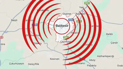 Balıkesir'de deprem oldu!