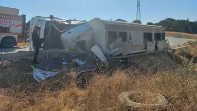 Balıkesir'de tır devrildi: Sürücü hayatını kaybetti!