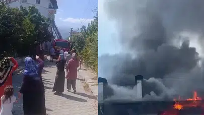 Denizli'de apartmanda yangın: Anne, çocukları için canını hiçe saydı!