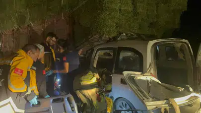 Ankara'da otomobil kamyona çarptı: 2 ölü, 1 yaralı