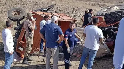 Şırnak'ta feci kaza! Traktör devrildi: 1 ölü, 4 yaralı