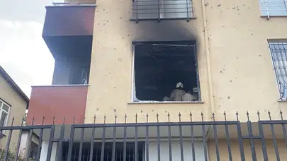 Ataşehir’de 5 katlı binada yangın paniği