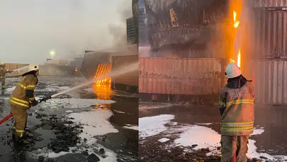 Aliağa'daki Nemport Limanı'nda yangın!