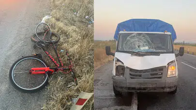 Manisa'da feci kaza: kamyonetin çarptığı bisikletli hayatını kaybetti