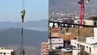 Kahramanmaraş’ta iş güvenliğini hiçe sayan anlar