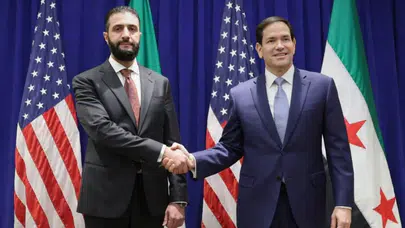 Suriye Devlet Başkanı Ahmed Şara, ABD Dışişleri Bakanı ile görüştü