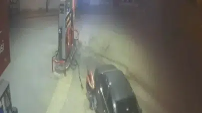 Bursa’da benzin istasyonunda panik anlar yaşandı