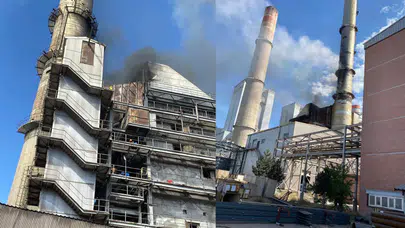 Kangal Termik Santrali'nde yangın paniği!