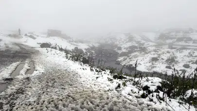 Ardahan ile Kars'a kar yağdı!
