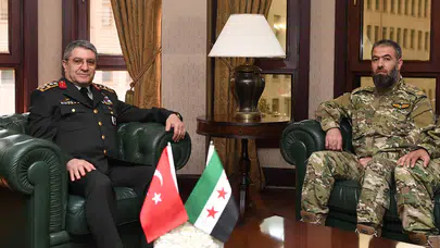 Genelkurmay Başkanı Bayraktaroğlu, Suriye Hava Kuvvetleri Komutanı'nı kabul etti!