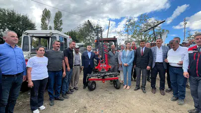Sinop’ta Çiftçilere Kırsal Kalkınma Projesi kapsamında makine ekipman desteği
