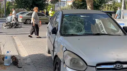 Çorlu’da otomobil ile motosiklet çarpıştı: 2 yaralı