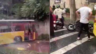 Beşiktaş’ta İETT otobüsü kazası: 1 yaralı