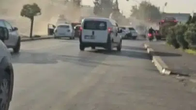 Gaziantep’te kontrolden çıkan çekici 6 aracı biçti