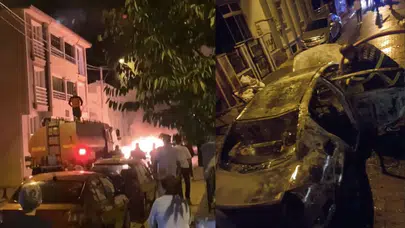 Kırklareli'de otomobil alev alev yandı!