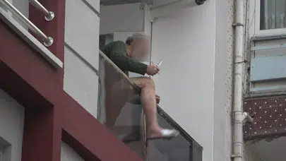 Samsun'da bıçaklı balkon krizi! Özel harekattan nefes kesen operasyon