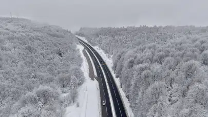 Bolu Dağı kara büründü, eşsiz görüntüler oluştu!