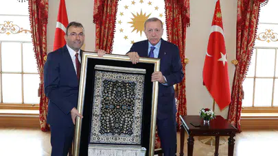 Cumhurbaşkanı Erdoğan, Pendik Belediye Başkanı Ahmet Cin'i kabul etti