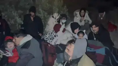 Çeşme'de 7'si çocuk 25 düzensiz göçmen yakalandı