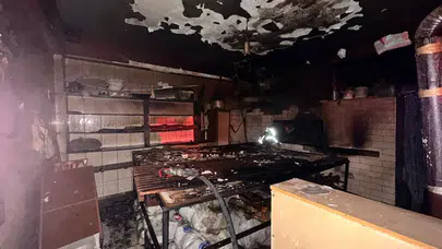 Erzincan'da bir ekmek fırını yandı!