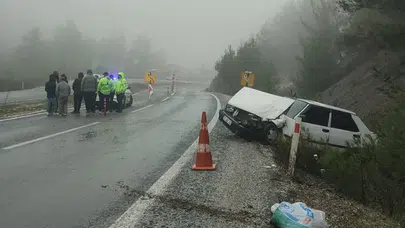 Muğla'da otobüs ve otomobil çarpıştı